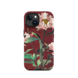 Pink Peonies - Ogawa Kazumasa Floral Iphone Case, 15 / Matte, Floral-patterned Phone Case