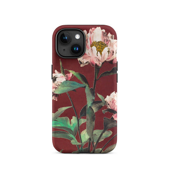 Pink Peonies - Ogawa Kazumasa Floral Iphone Case, 15 / Matte, Floral-patterned Phone Case