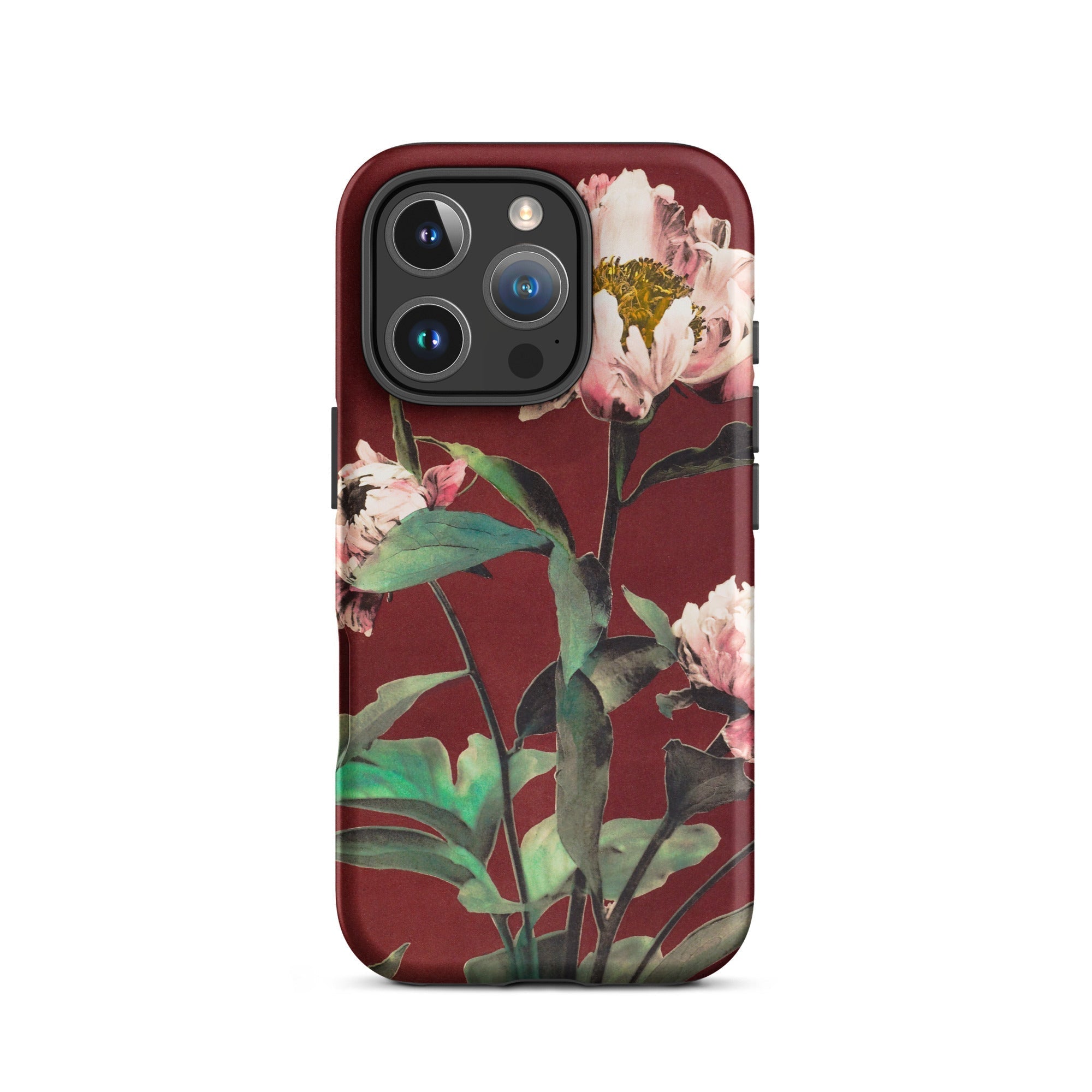 Pink Peonies Ogawa Kazumasa Floral Iphone Case, 16 Pro / Matte, Floral Patterned Phone Case