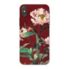 Pink Peonies Ogawa Kazumasa Floral Iphone Case, x / Matte, Phone Case Floral Design Pink Peonies Deep Red