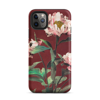 Pink Peonies - Ogawa Kazumasa Floral Phone Case Iphone 11 Pro Max / Matte Floral-patterned Phone Case Kazumasa Ogawa’s Peonies, Kazumasa’s