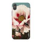 Pink Peony - Kazumasa Ogawa Floral Iphone Case, x / Matte, Phone Case Close-up Photograph White Pink Peony Flower