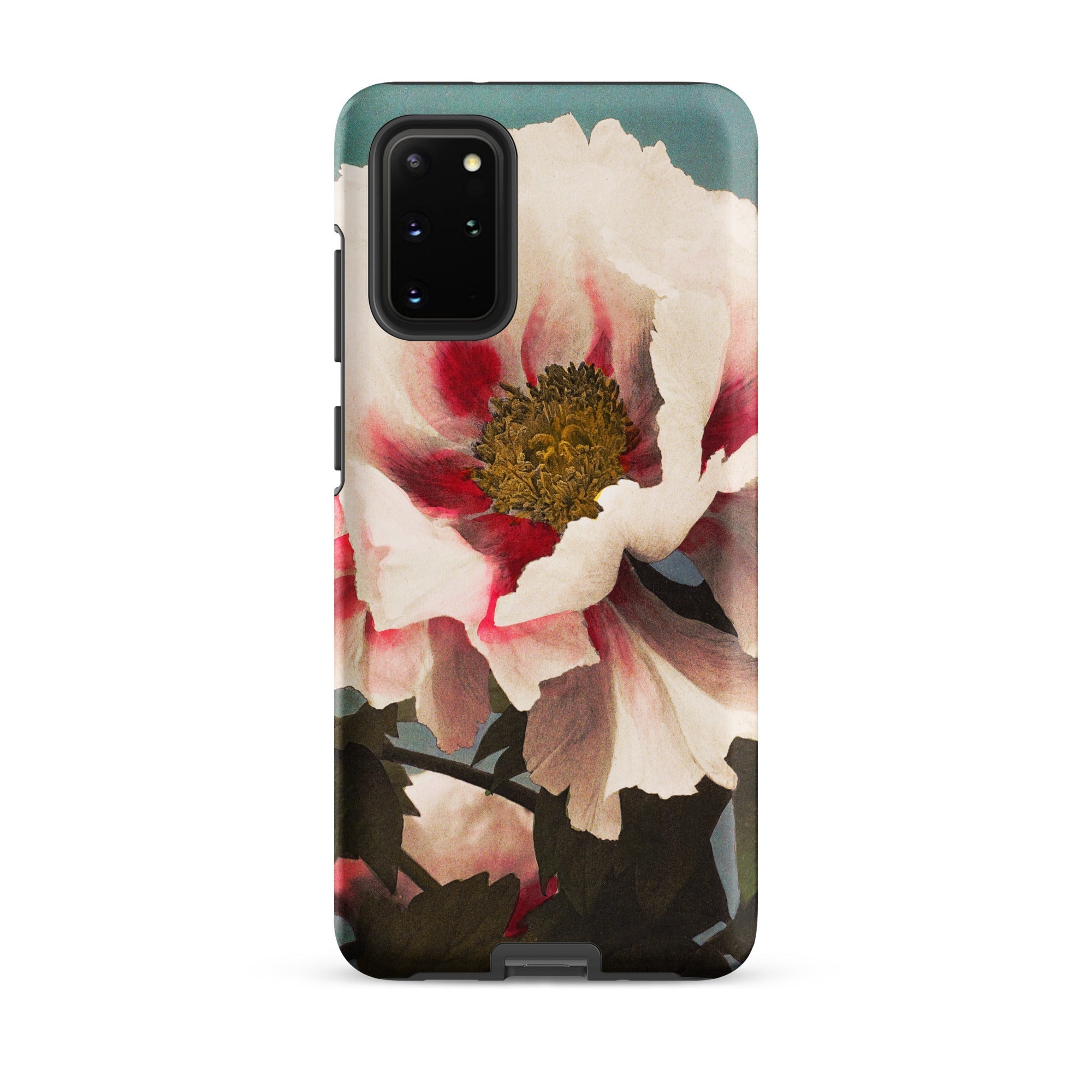 Pink Peony Kazumasa Ogawa Floral Samsung Case, Galaxy S20 Plus / Matte, Phone Case Vibrant Floral Design