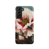 Pink Peony - Kazumasa Ogawa Floral Samsung Case, Galaxy S21 / Matte, Smartphone Case White Red Flower Design