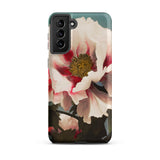 Pink Peony - Kazumasa Ogawa Floral Samsung Case, Galaxy S21 Plus / Matte, Smartphone Case White Red Flower Design