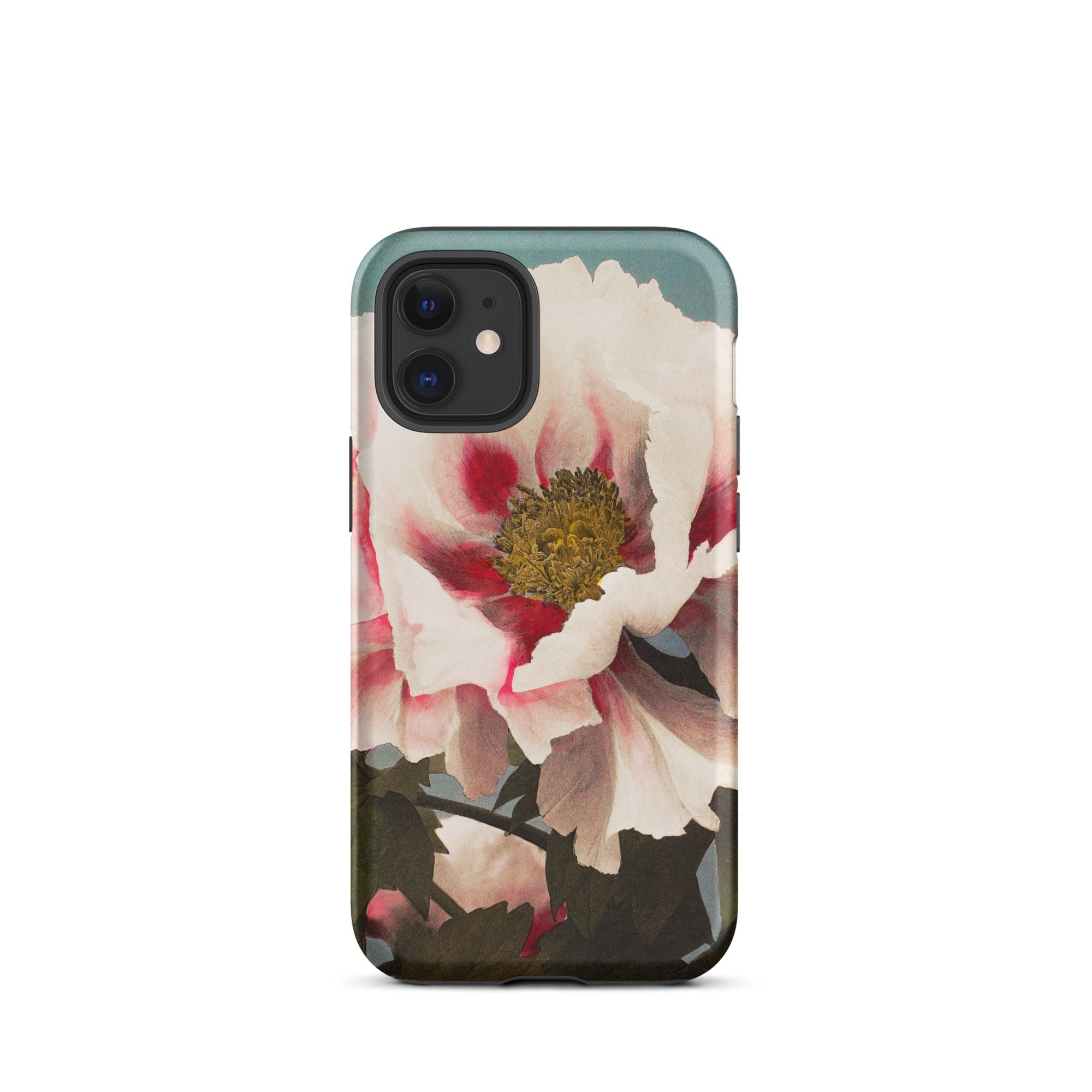 Pink Peony Ogawa Kazumasa Floral Iphone Case, 12 Mini / Matte, Floral Patterned Phone Case