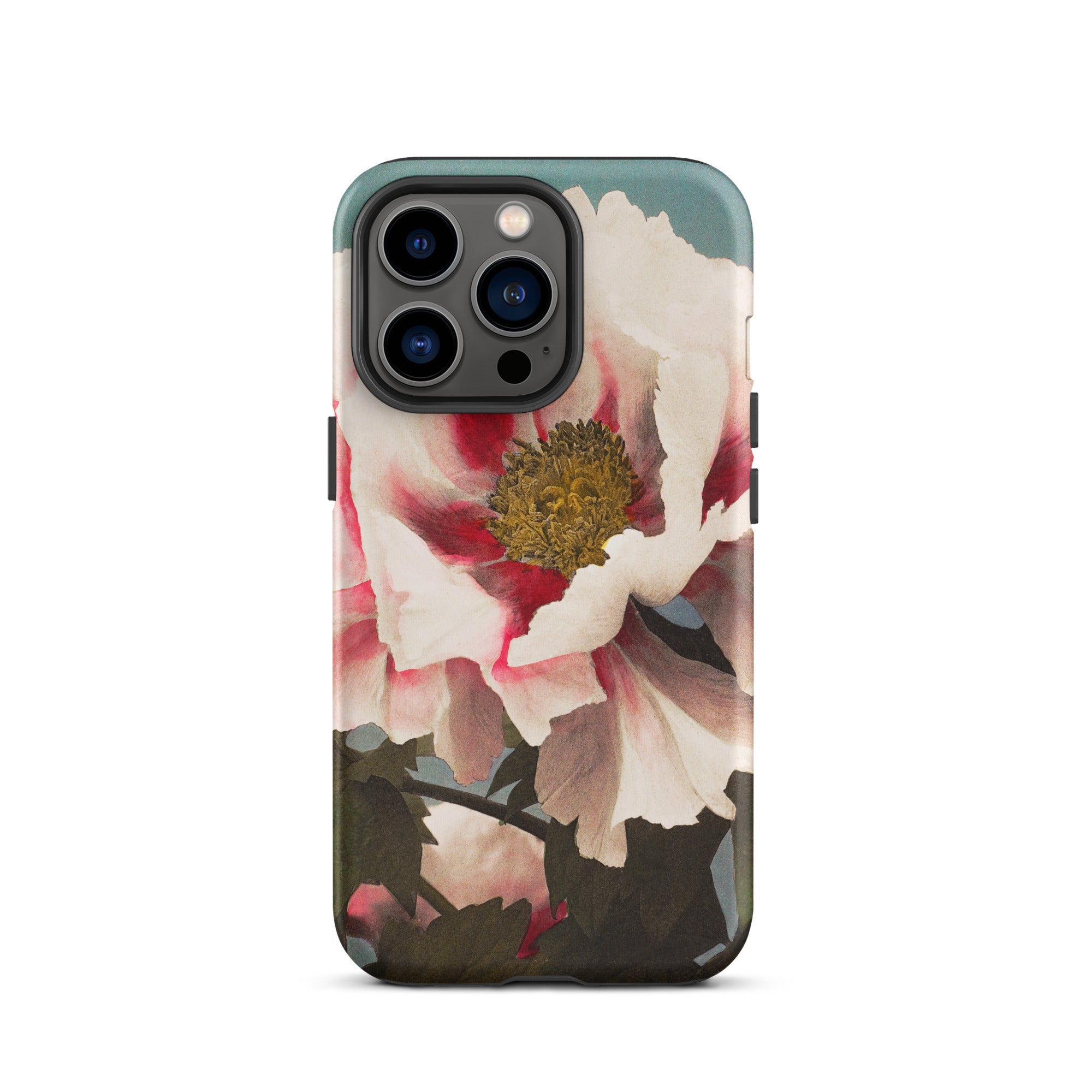 Pink Peony Ogawa Kazumasa Floral Iphone Case, 13 Pro / Matte, Floral Patterned Phone Case