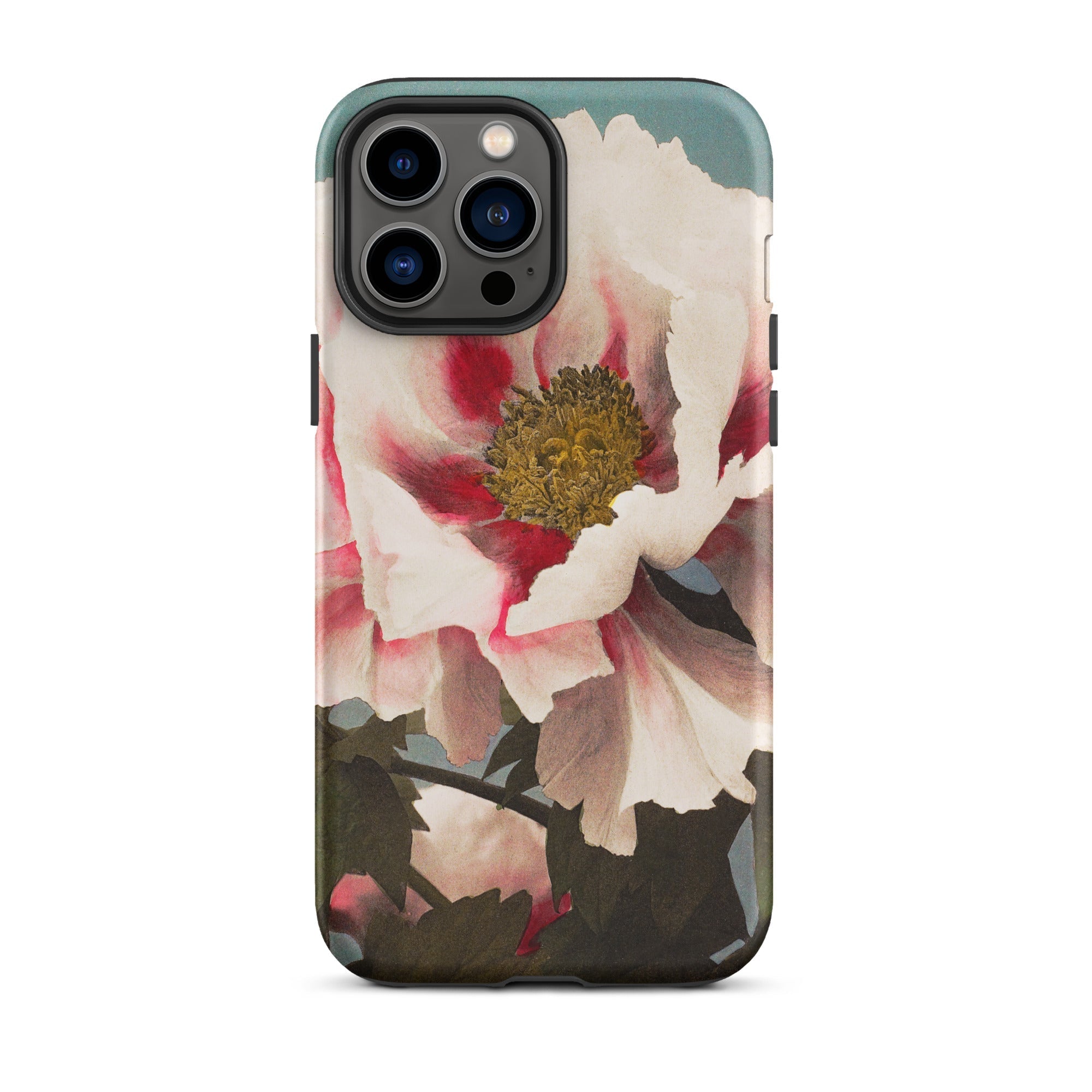 Pink Peony Ogawa Kazumasa Floral Iphone Case, 13 Pro Max / Matte, Floral Patterned Smartphone Case