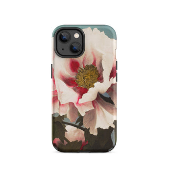 Pink Peony - Ogawa Kazumasa Floral Iphone Case, 14 / Matte, Floral-patterned Phone Case