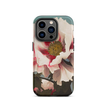 Pink Peony - Ogawa Kazumasa Floral Iphone Case, 14 Pro / Matte, Floral Patterned Phone Case