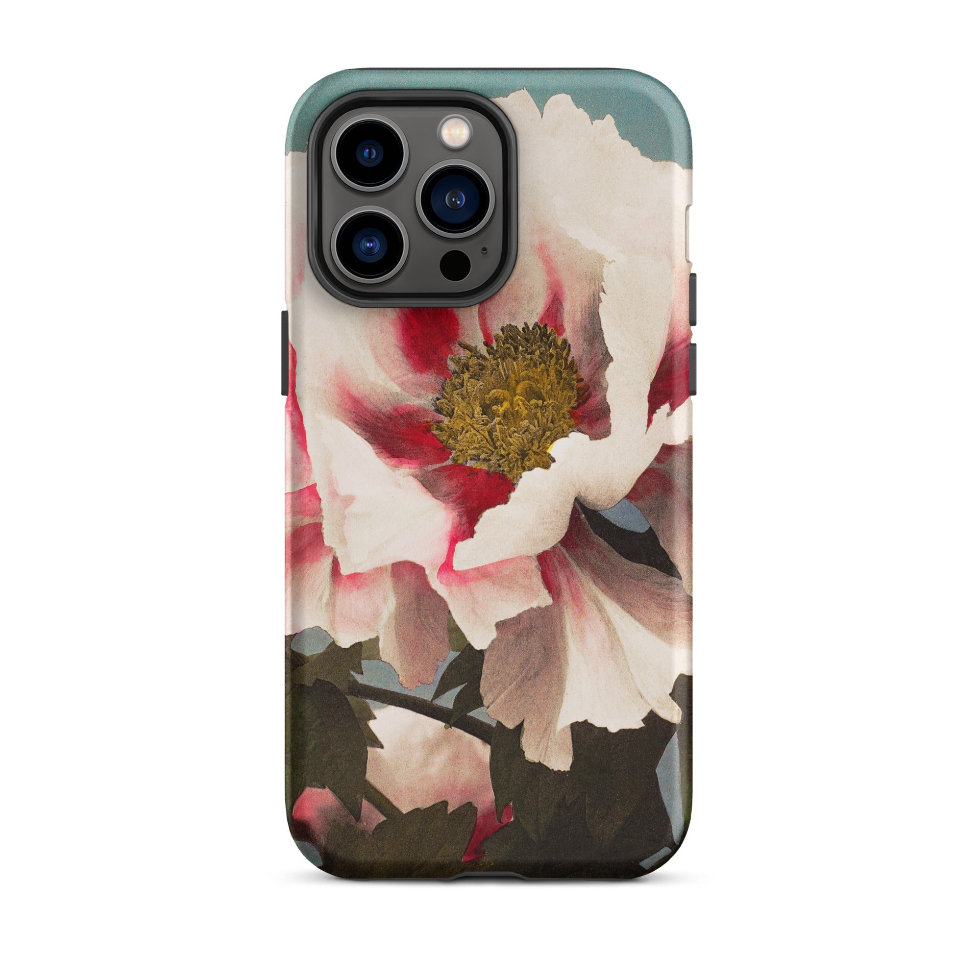 Pink Peony Ogawa Kazumasa Floral Iphone Case, 14 Pro Max / Matte, Floral Patterned Phone Case