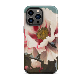 Pink Peony - Ogawa Kazumasa Floral Iphone Case, 14 Pro Max / Matte, Floral Patterned Phone Case