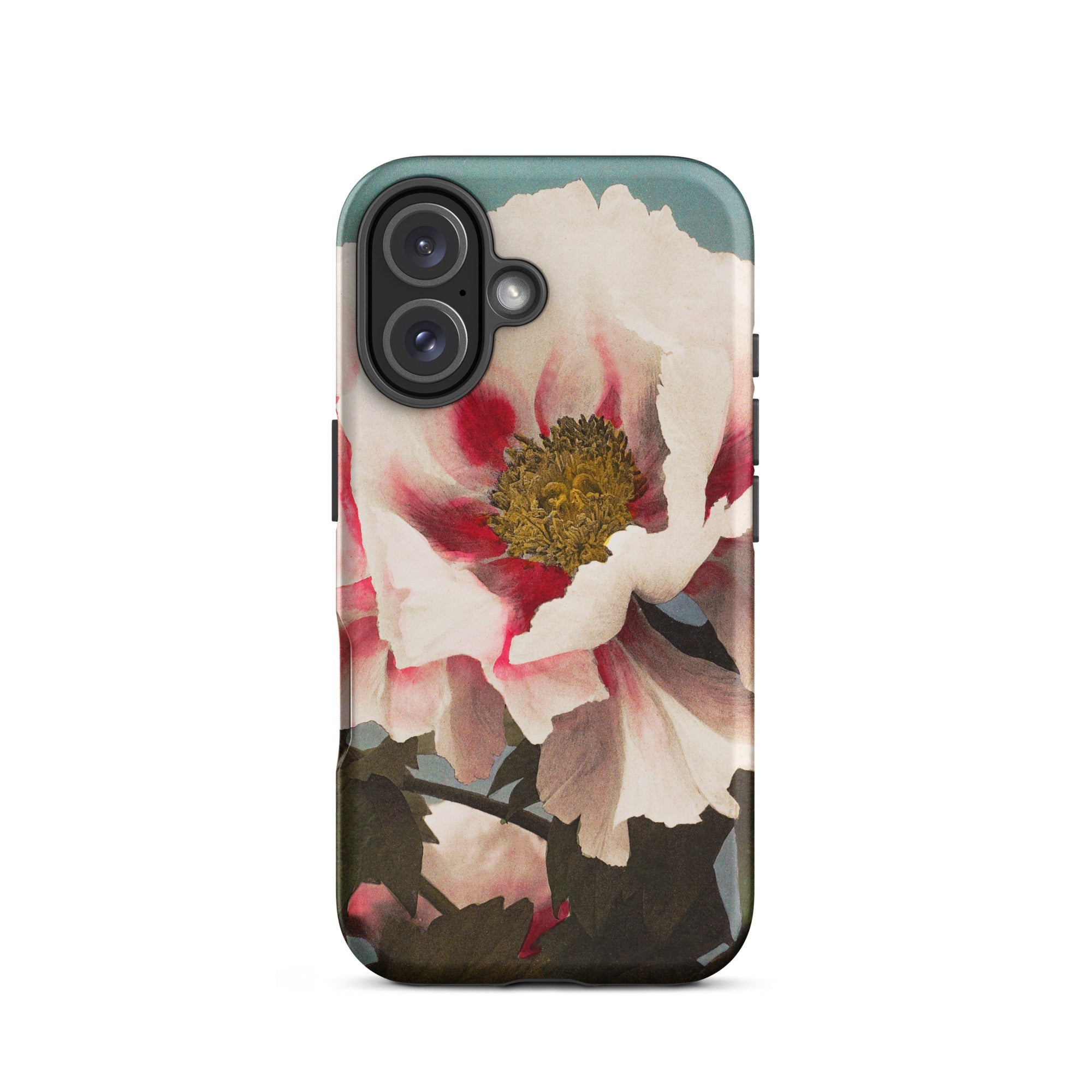 Pink Peony Ogawa Kazumasa Floral Iphone Case, 16 / Matte, Floral Patterned Phone Case