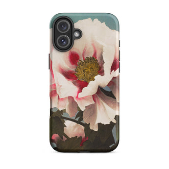 Pink Peony - Ogawa Kazumasa Floral Iphone Case, 16 Plus / Matte, Floral Patterned Phone Case