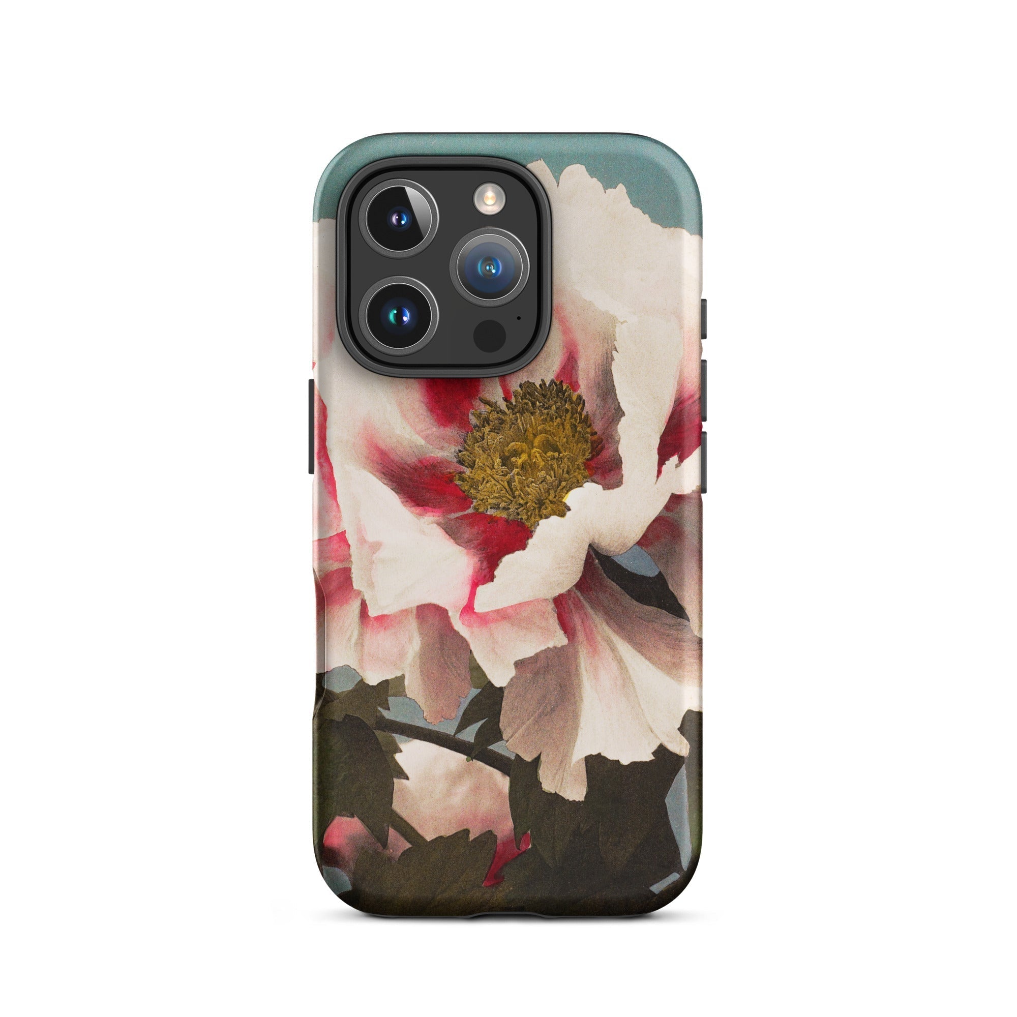 Pink Peony Ogawa Kazumasa Floral Iphone Case, 16 Pro / Matte, Floral Patterned Phone Case