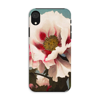 Pink Peony - Ogawa Kazumasa Floral Iphone Case, Xr / Matte, Phone Case Close-up Photograph Pink White Peony Flower