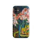 Pink Roses - Ernst Ludwig Kirchner Expressionist Iphone Case, 11 / Matte, Floral Art Phone Case