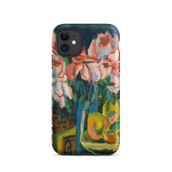 Pink Roses - Ernst Ludwig Kirchner Expressionist Iphone Case, 11 / Matte, Floral Art Phone Case