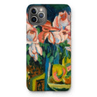 Pink Roses - Ernst Ludwig Kirchner Expressionist Iphone Case, 11 Pro Max / Matte, Iphone Case Colorful Floral Life Painting