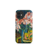 Pink Roses - Ernst Ludwig Kirchner Expressionist Iphone Case, 12 Mini / Matte, Floral-patterned Phone Case