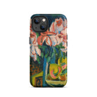 Pink Roses Ernst Ludwig Kirchner Expressionist Iphone Case, 13 / Matte, Floral Art Iphone Case