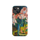 Pink Roses Ernst Ludwig Kirchner Expressionist Iphone Case, 14 / Matte, Floral Art Iphone Case