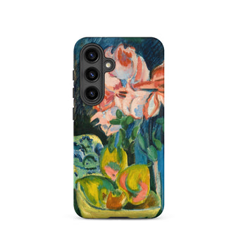 Pink Roses - Ernst Ludwig Kirchner Expressionist Phone Case, Samsung Galaxy S24 / Matte, Mobile Cases, Toby Leon