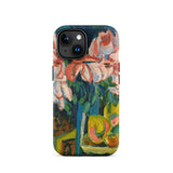 Pink Roses - Ernst Ludwig Kirchner Expressionist Phone Case Iphone 15 / Matte Floral-painted Phone Case Ernst Ludwig Kirchner, Kirchner’s