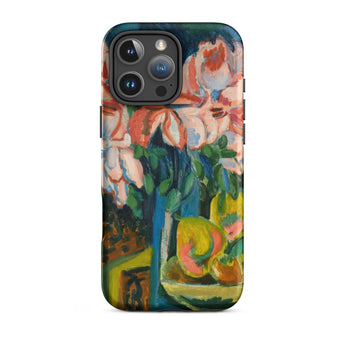 Pink Roses - Ernst Ludwig Kirchner Expressionist Phone Case Iphone 16 Pro Max / Matte Floral Art Iphone Case Ernst Ludwig Kirchner,