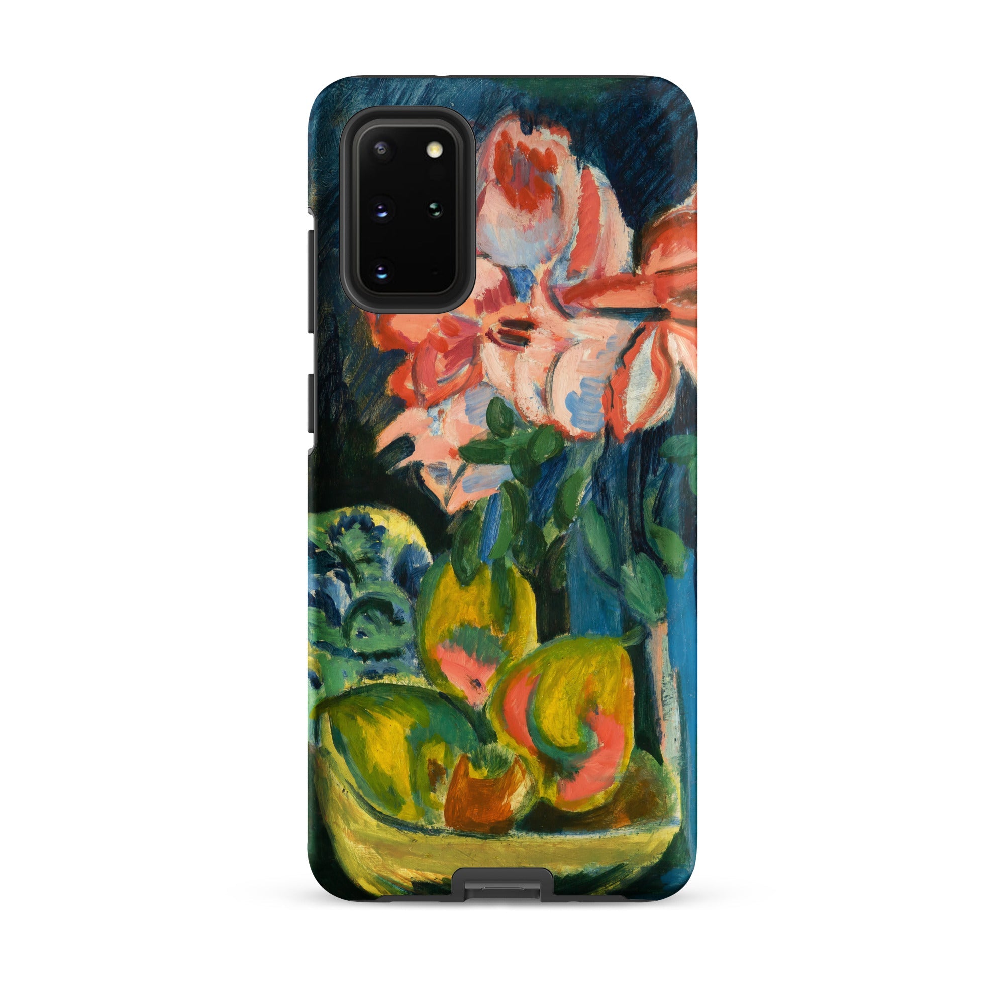 Pink Roses Ernst Ludwig Kirchner Samsung Case, Galaxy S20 Plus / Matte, Smartphone Case Vibrant Painting Flowers Fruit