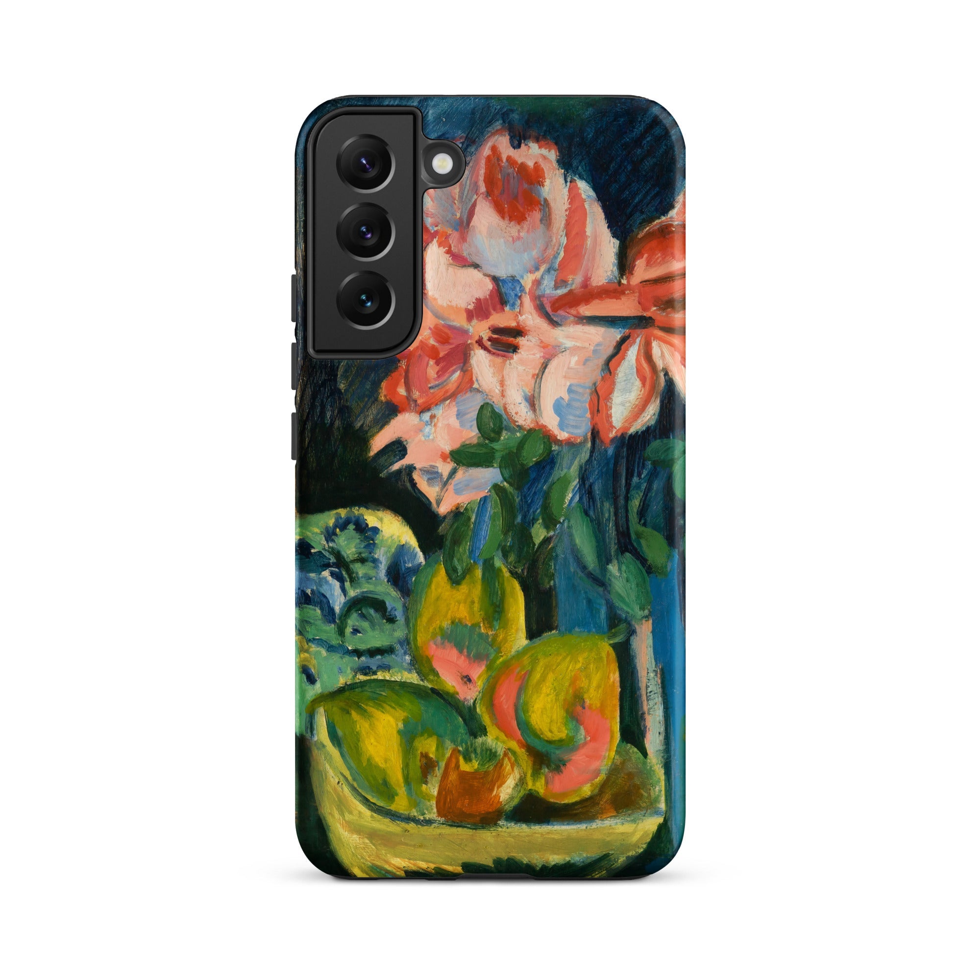 Pink Roses Ernst Ludwig Kirchner Samsung Case, Galaxy S22 Plus / Matte, Smartphone Case Vibrant Life Painting Flowers Fruit