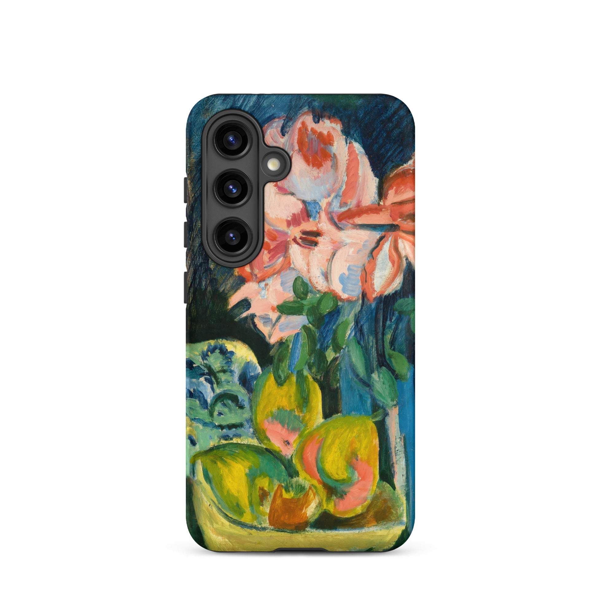 Pink Roses Ernst Ludwig Kirchner Samsung Case, Galaxy S24 / Matte, Smartphone Floral Fruit Life Painting Case
