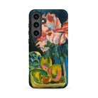 Pink Roses Ernst Ludwig Kirchner Samsung Case, Galaxy S24 Plus / Matte, Smartphone Case Vibrant Still Life Painting Flowers Fruit