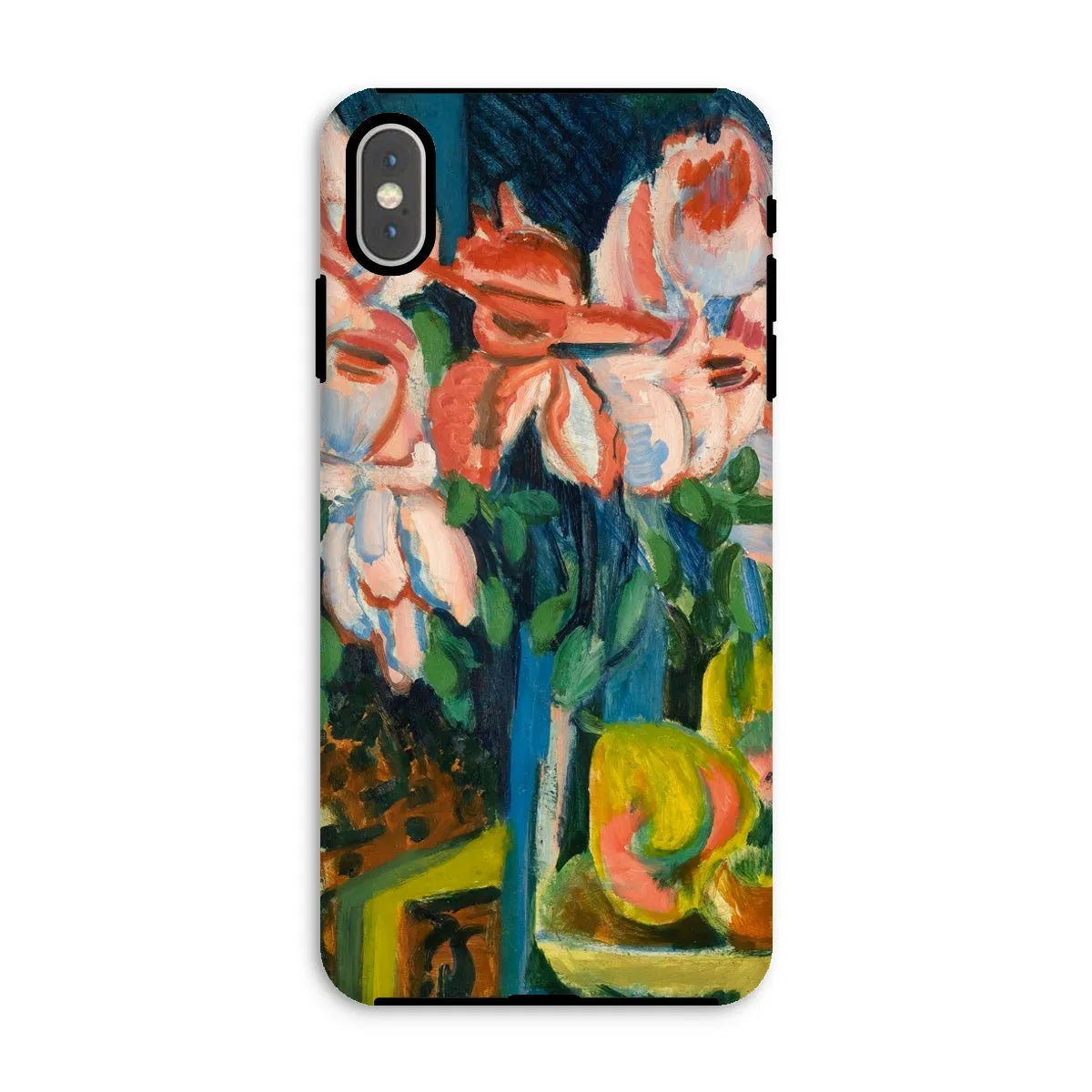 Pink Roses - Expressionist Phone Case - Ernst Ludwig Kirchner - Iphone Xs Max / Matte - Mobile Phone Cases - Aesthetic
