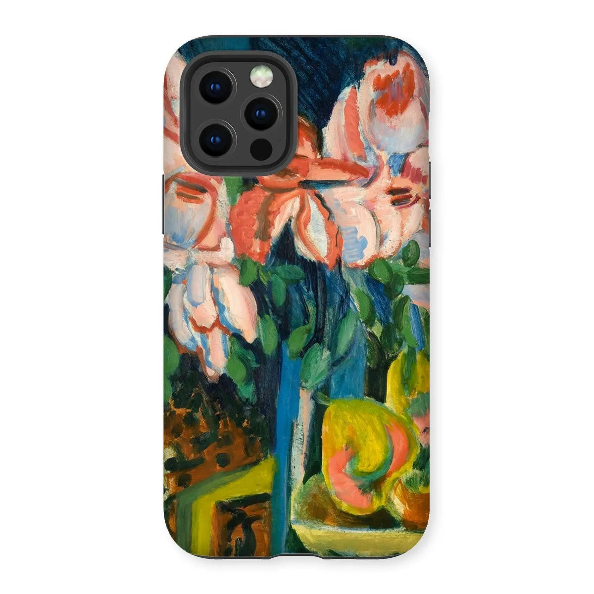 Pink Roses - Expressionist Phone Case - Ernst Ludwig Kirchner - Iphone 12 Pro / Matte - Mobile Phone Cases - Aesthetic