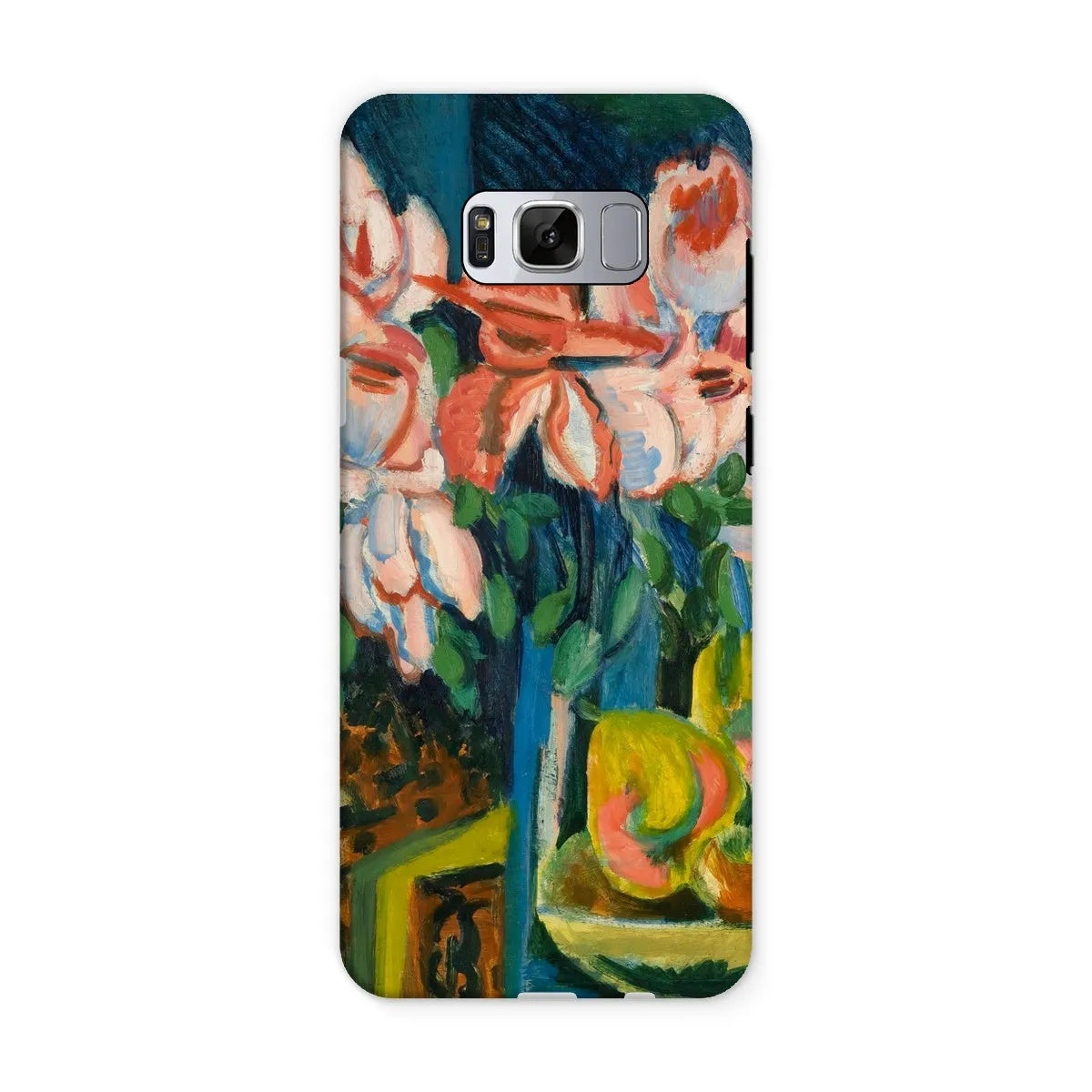 Pink Roses - Expressionist Phone Case - Ernst Ludwig Kirchner - Samsung Galaxy S8 / Matte - Mobile Phone Cases