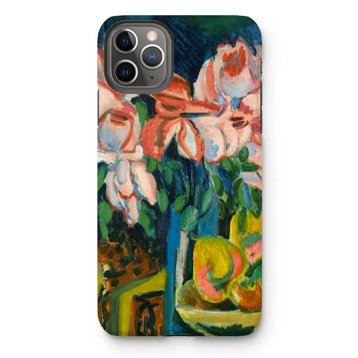 Pink Roses - Expressionist Phone Case - Ernst Ludwig Kirchner - Iphone 11 Pro Max / Matte - Mobile Phone Cases