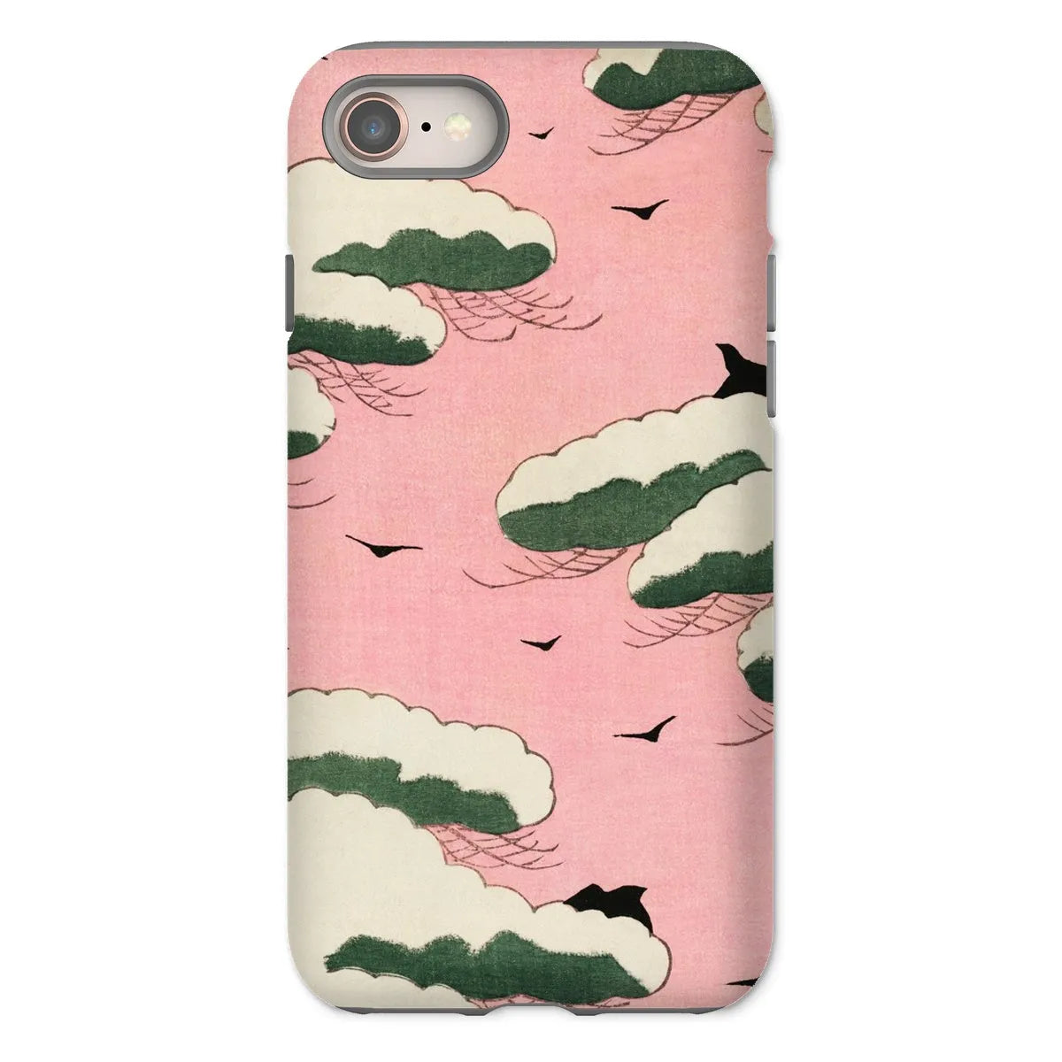 Pink Sky - Bijutsu Sekai Art Phone Case - Watanabe Seitei - Iphone 8 / Matte - Mobile Phone Cases - Aesthetic Art