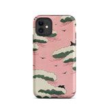Pink Sky - Watanabe Seitei Bijutsu Sekai Art Iphone Case, 11 / Matte, Cloud-patterned Phone Case