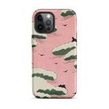 Pink Sky - Watanabe Seitei Bijutsu Sekai Art Iphone Case, 12 Pro Max / Matte, Cloud-patterned Phone Case