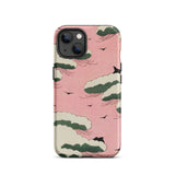 Pink Sky - Watanabe Seitei Bijutsu Sekai Art Iphone Case, 13 / Matte, Cloud-patterned Phone Case