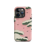 Pink Sky - Watanabe Seitei Bijutsu Sekai Art Iphone Case, 15 Pro / Matte, Pink Phone Case Cloud Design