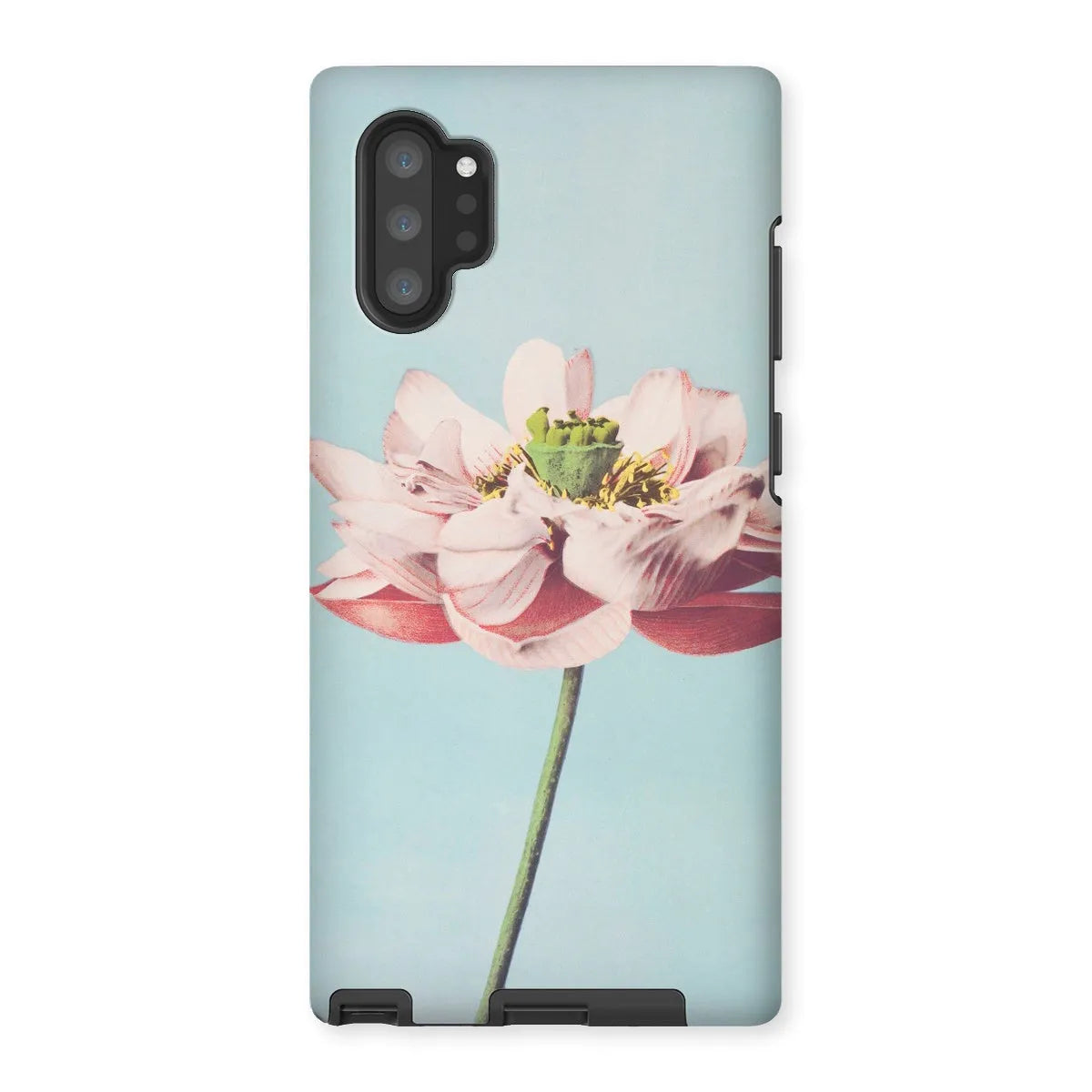 Pink Water Lily By Kazumasa Ogawa Art Phone Case - Samsung Galaxy Note 10p / Matte - Mobile Phone Cases - Aesthetic Art