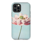 Pink Water Lily - Kazumasa Ogawa Floral Iphone Case, 12 Pro / Matte, Phone Case Delicate Pink Lotus Flower Pale Blue