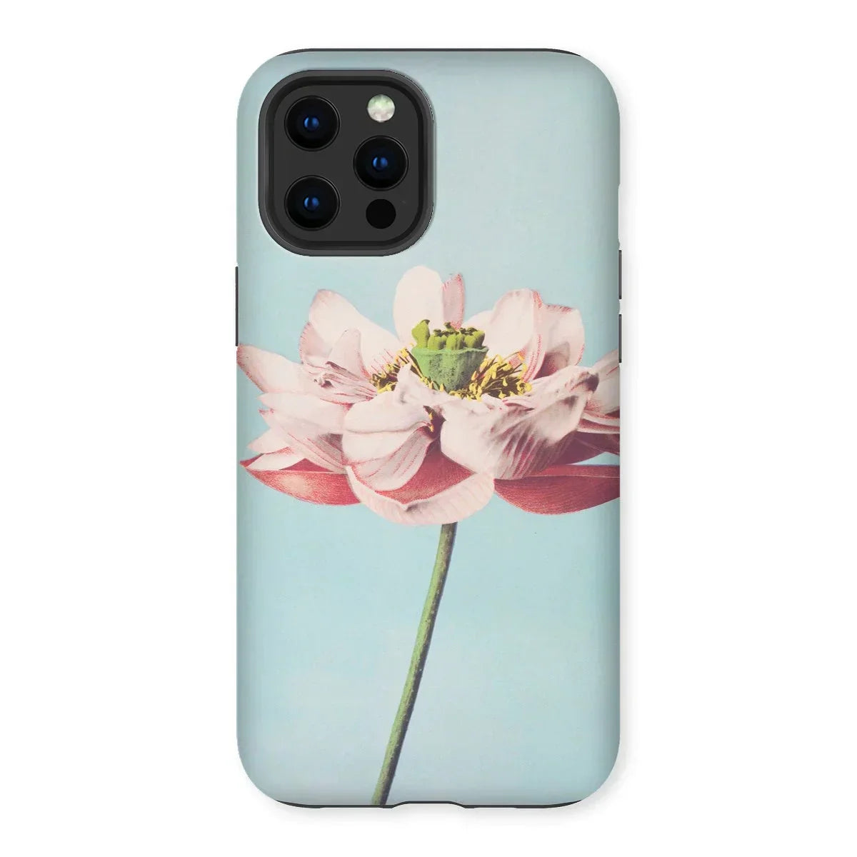 Pink Water Lily - Kazumasa Ogawa Floral Iphone Case, 12 Pro Max / Matte, Iphone Case Pink Lotus Flower Design