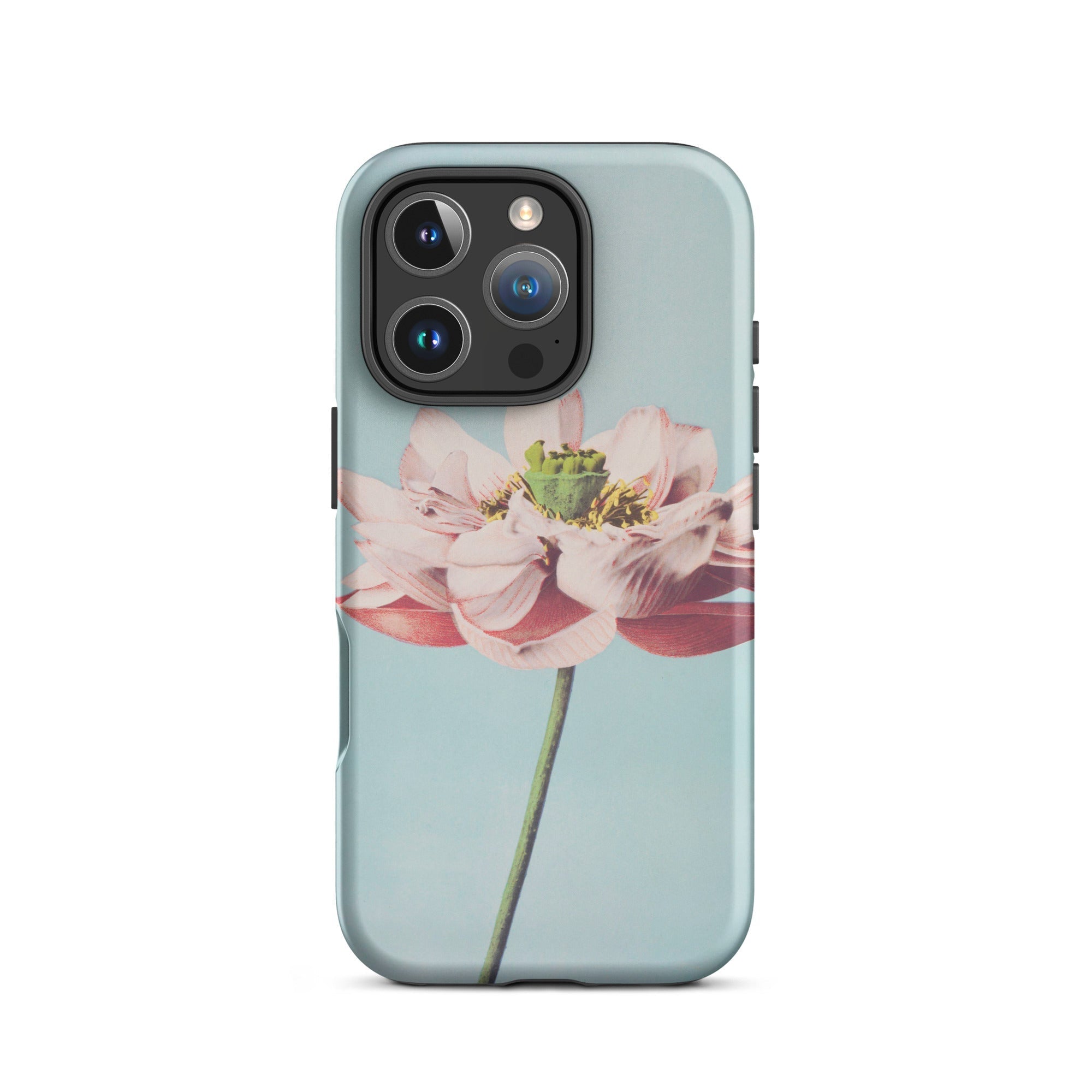 Pink Water Lily - Kazumasa Ogawa Floral Iphone Case, 16 Pro / Matte, Floral-patterned Phone Case