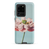 Pink Water Lily - Kazumasa Ogawa Floral Samsung Case, Galaxy S20 Ultra / Matte, Light Blue Smartphone Case Pink Green Lotus Flower