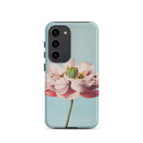 Pink Water Lily - Kazumasa Ogawa Floral Samsung Case, Galaxy S23 / Matte, Baby Blue Phone Case Pink Flower Design