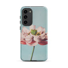 Pink Water Lily Kazumasa Ogawa Floral Samsung Case, Galaxy S23 Plus / Matte, Light Blue Phone Case Pink Flower Design