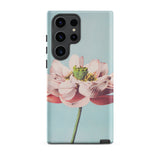Pink Water Lily - Kazumasa Ogawa Floral Samsung Case, Galaxy S23 Ultra / Matte, Light Blue Smartphone Case Pink Lotus Flower Design